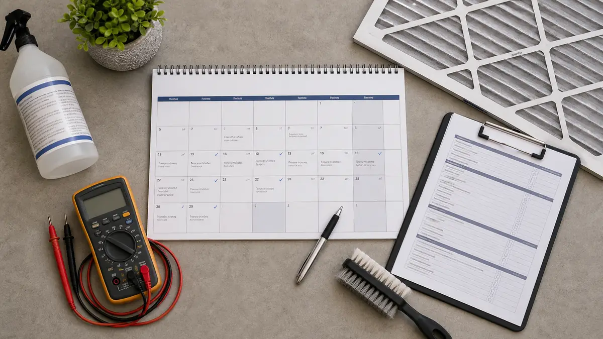 Seasonal Trane maintenance checklist for a West Covina home