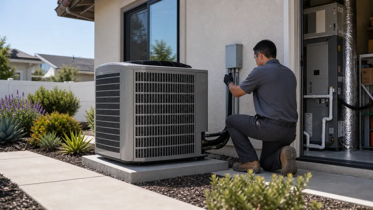 Trane heat pump replacing a gas system on a West Covina home